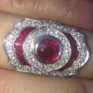 Ruby & Diamond rockstar ring.♥️♥️